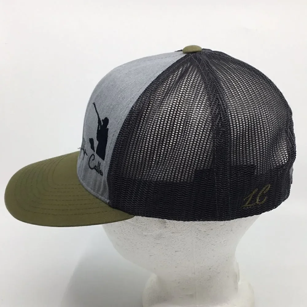 Pacific Headwear Men’s Shot Caller duck trucker style hunting hat with SnapBack
